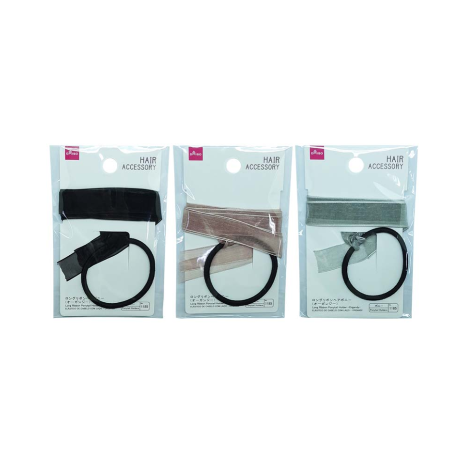 Long Ribbon Ponytail Holder Organdy