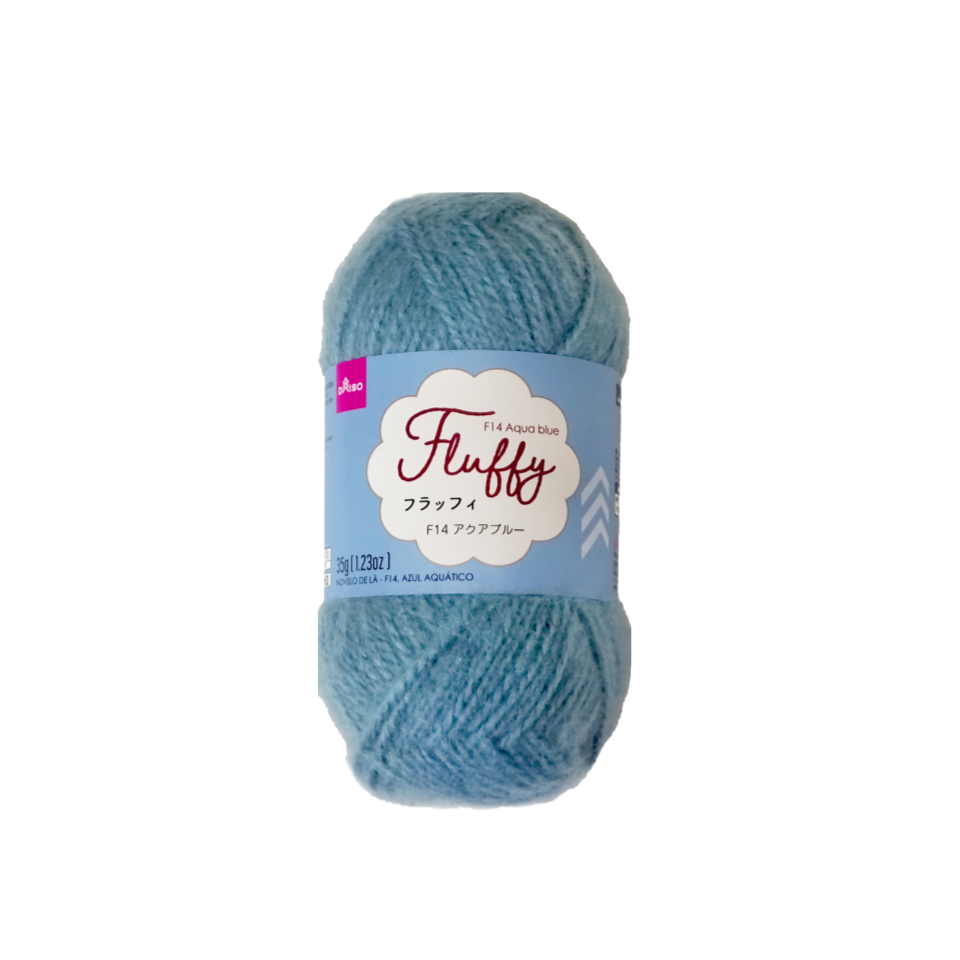 Yarn Fluffy Aqua Blue