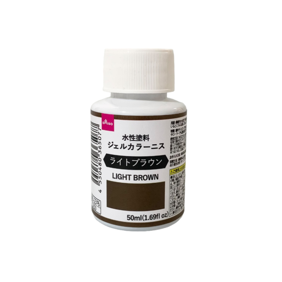 Water Based Paint Gel Color Varnish Light Brown