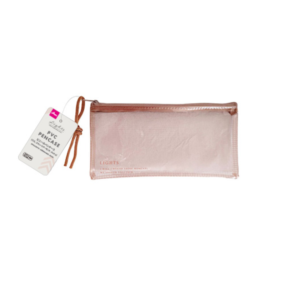PVC Pencase Sweet Almond Mesh