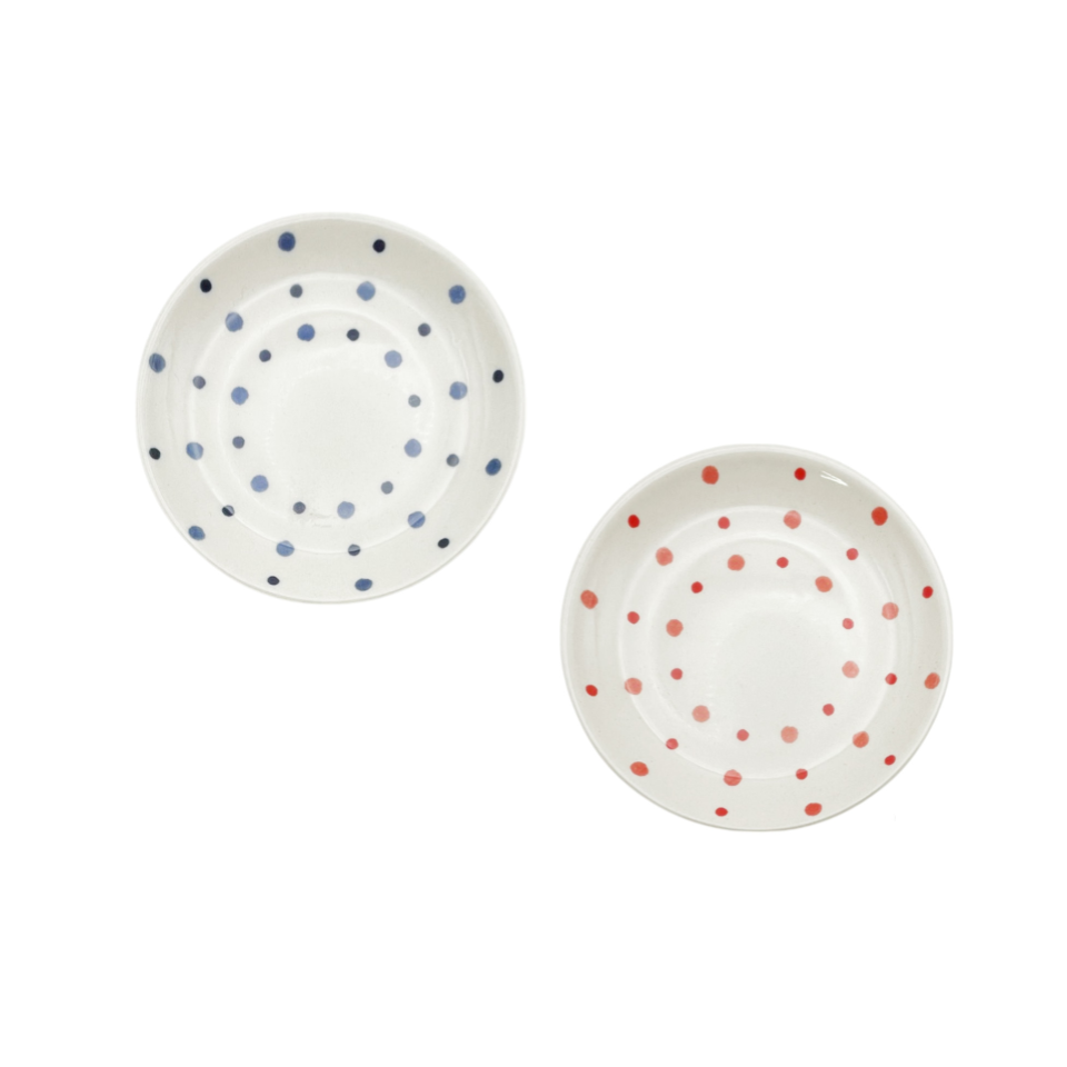 Small Plate Japanese Polka Dots 10cm