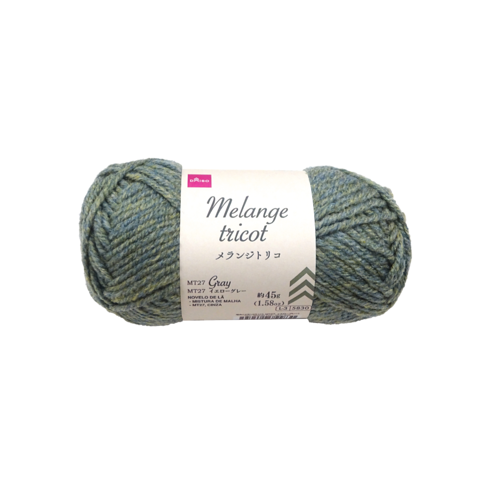Yarn Melange Tricot Gray