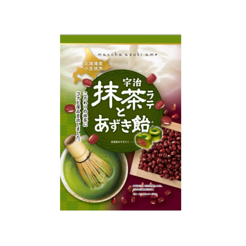 Osaka-ya Confectionery Matcha Latte and Azuki Candy 63g