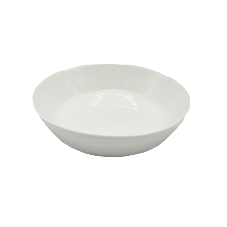White Tableware Deep Bowl New Born China 17cm