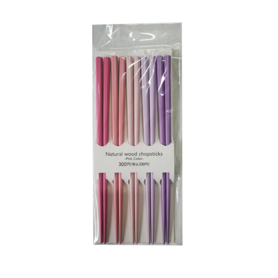 Natural Wood Chopsticks Pink