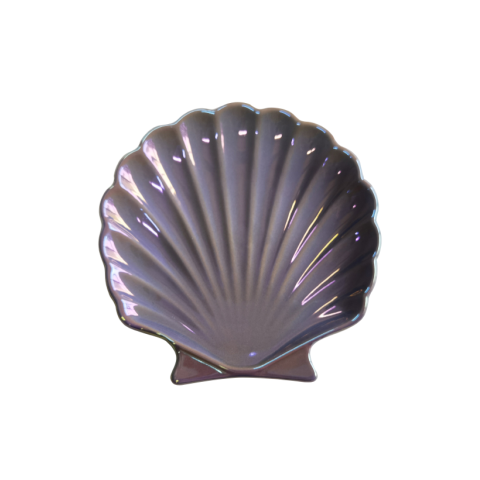 Shell Plate Purple 15.5cm