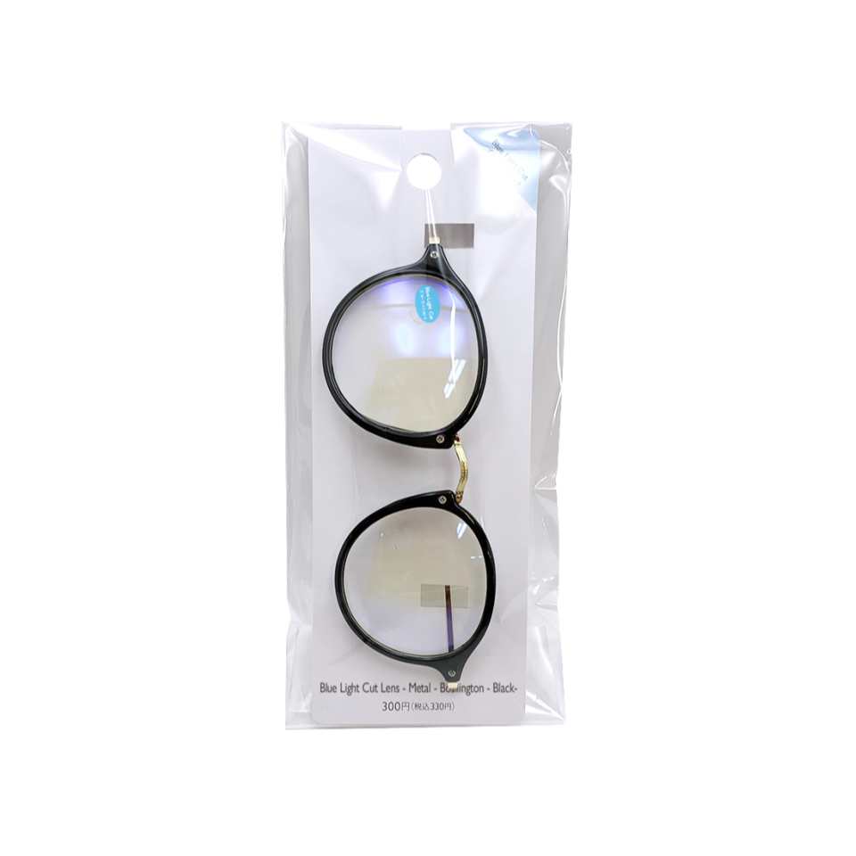 Blue Light Cut Lens Metal Bosllington Black