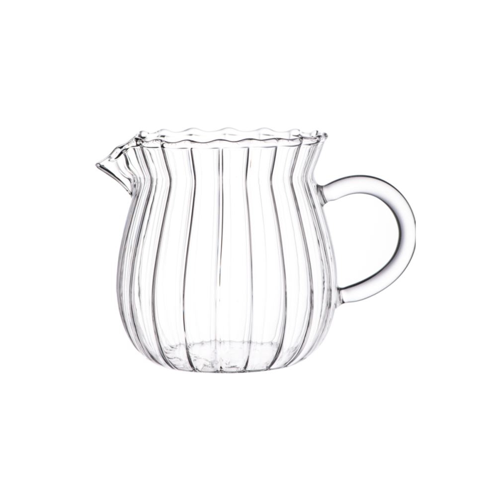 Heat Resistant Ribbed Pitcher Glass 350ml
