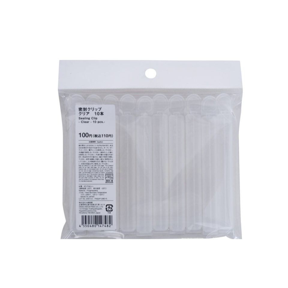 Sealing Clip Clear 10pcs