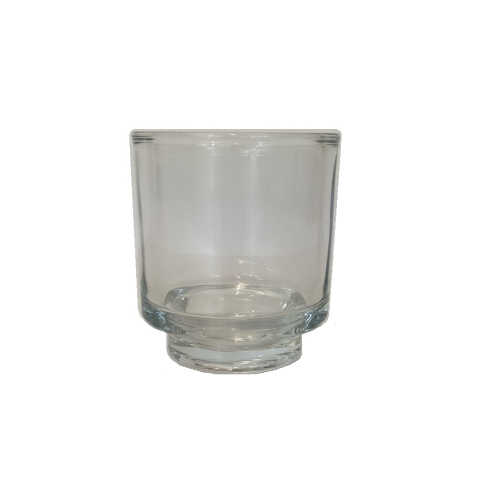Candle Holder Clear 3.54in x 3.93in