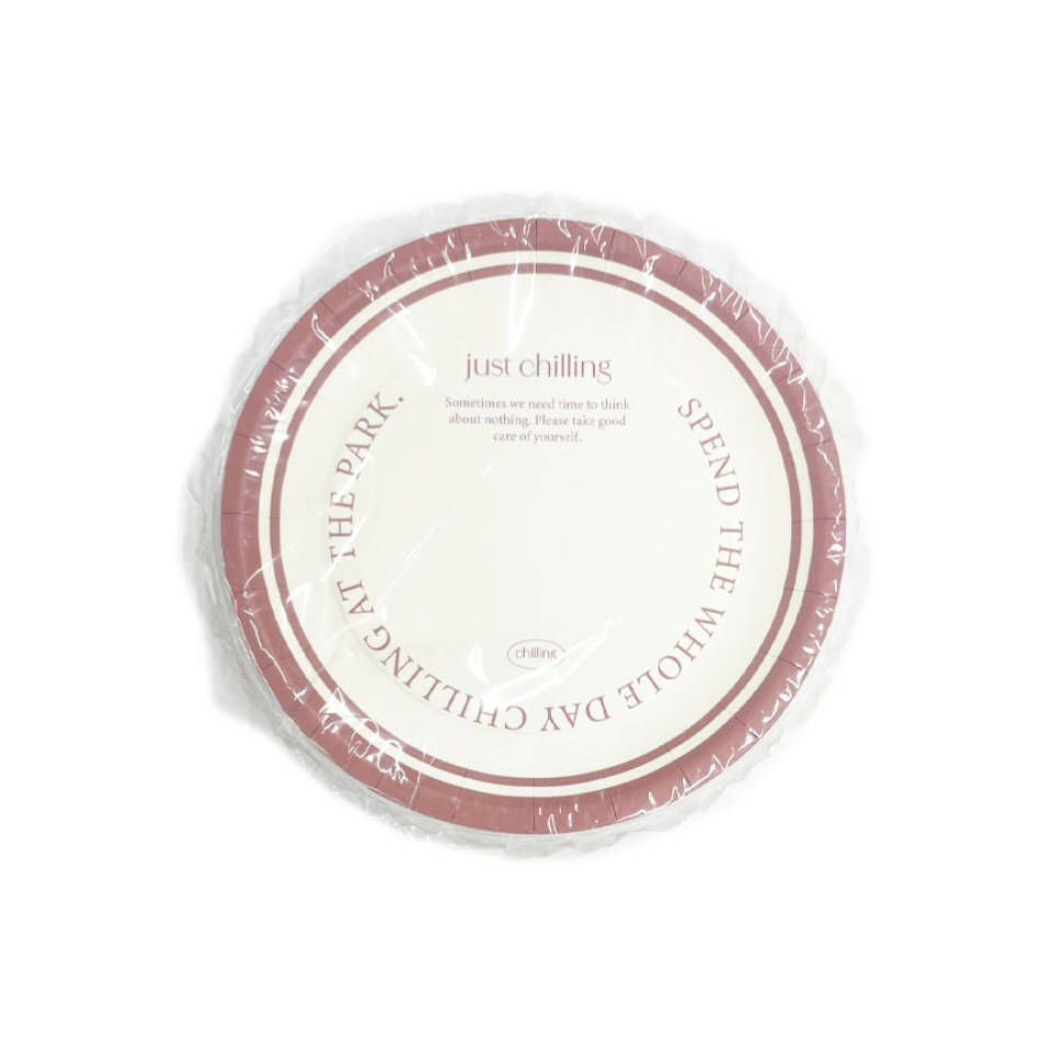 Paper Plate FSC Certified Paper Natural 12pcs 18cm