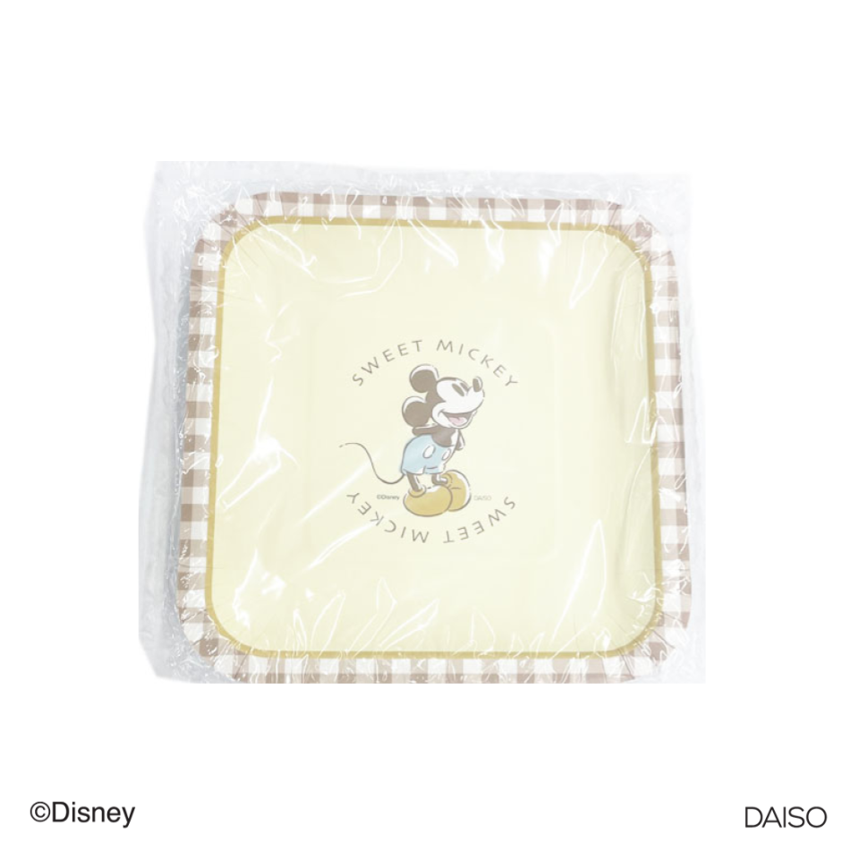 Paper Plate FSC Certified Paper Square 6pcs Mickey Mouse 19cm x 19cm