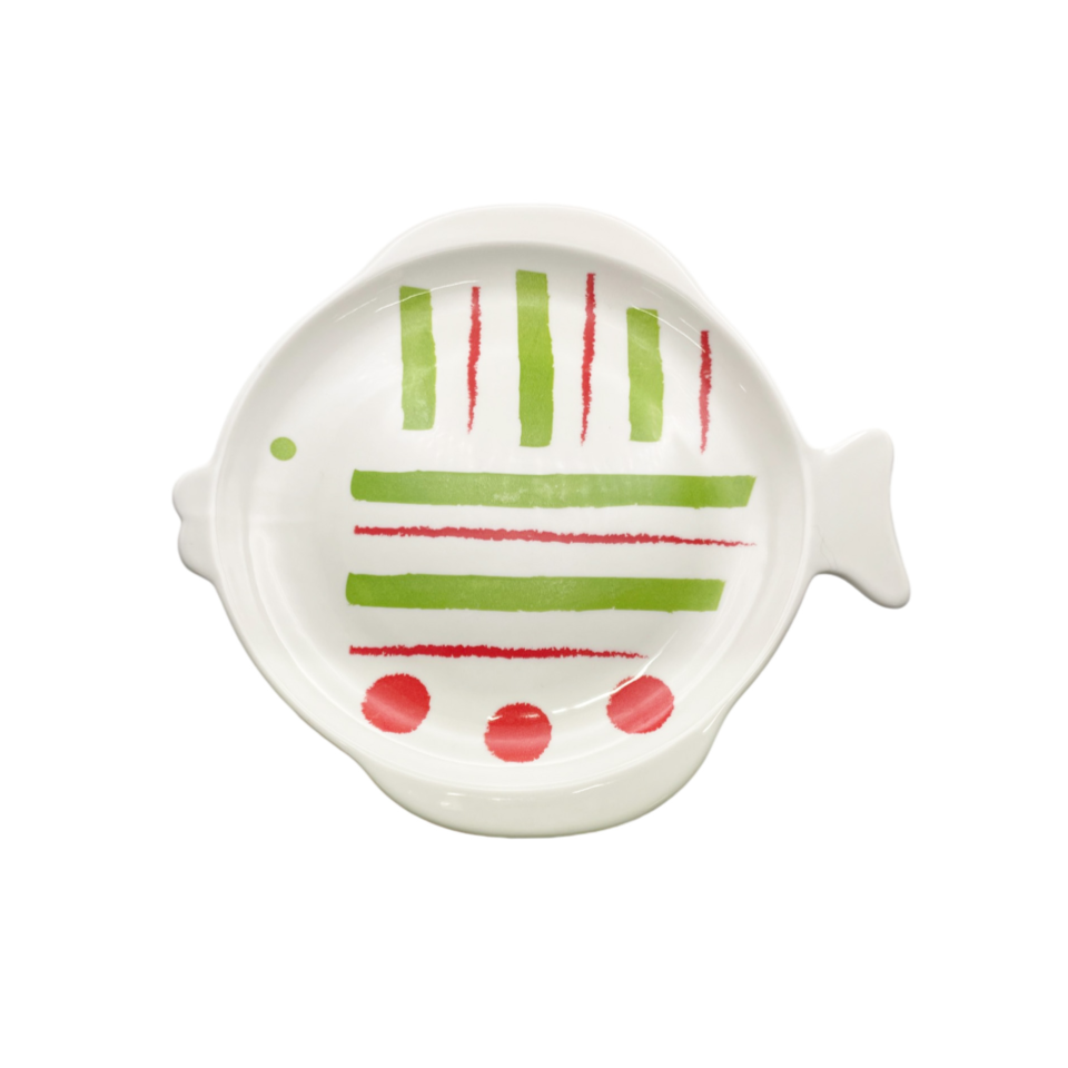 Plate Colorful Marine Red 22.5cm