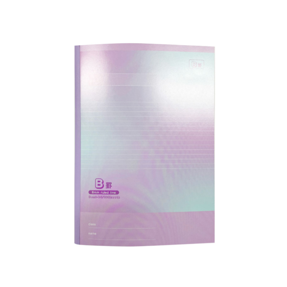 Notebook Semi B5 6mm Ruled Line Purple