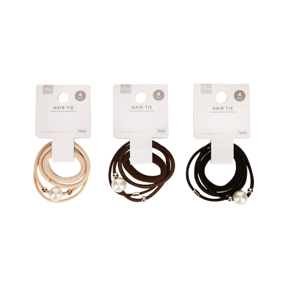 Hair Rubber 4pcs Set Daily Color