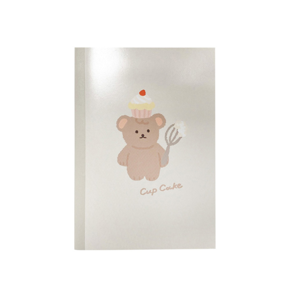 Notebook B6 7mm Ruled Line Bear 2