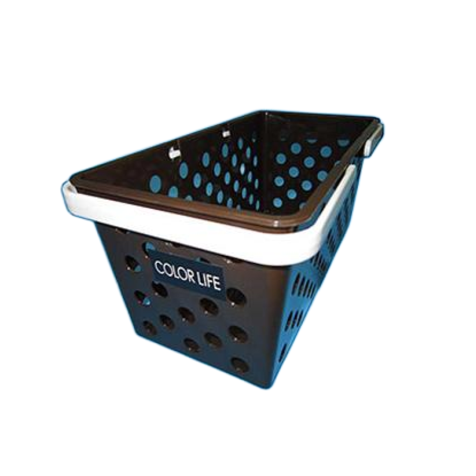 Color Life Dot Basket 3 Brown