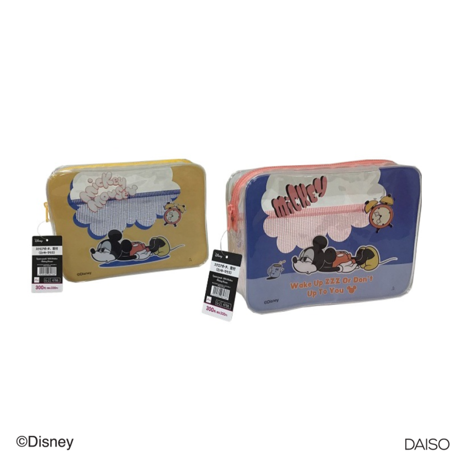 Square Pouch with Window Mickey Mouse