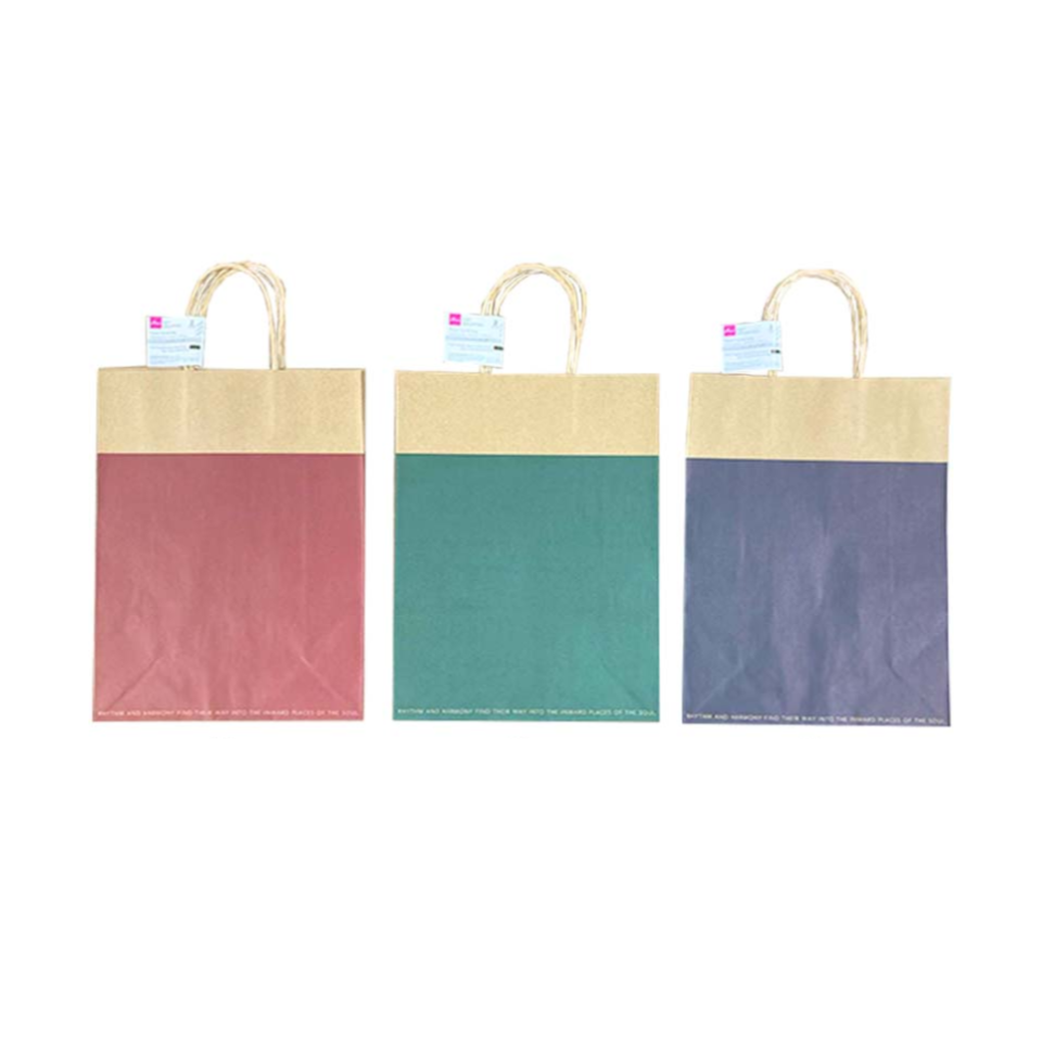Paper Handle Bag Basic Color 30cm x 23cm x 10cm