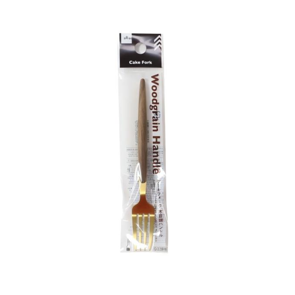 Cake Fork Woodgrain Handle