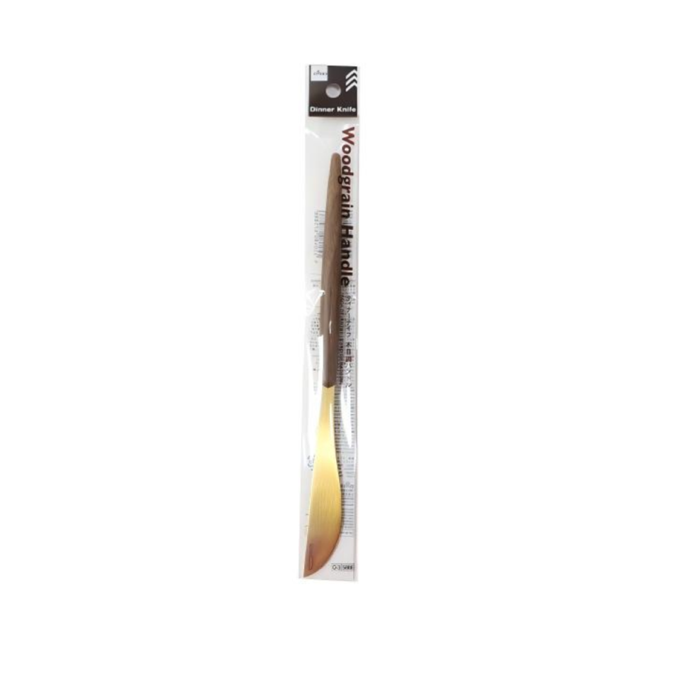 Dinner Knife Woodgrain Handle