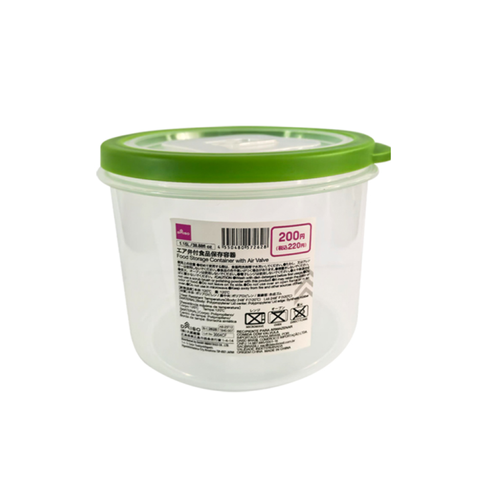 Food Storage Container with Air Valve 1.15L