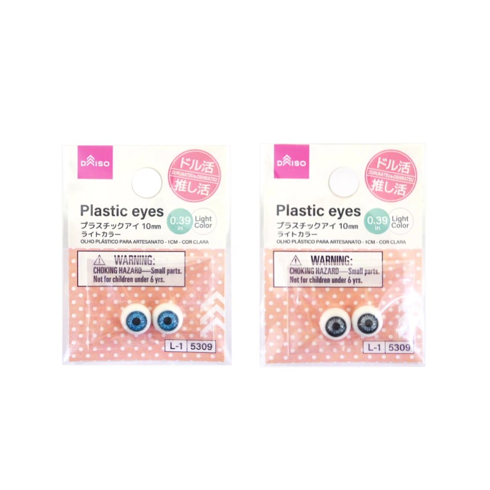 Plastic Eyes Light Color 0.39in