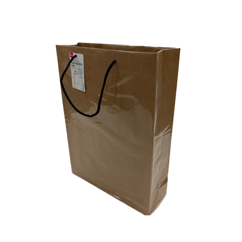 Paper Bag with Cover Kraft Plain B