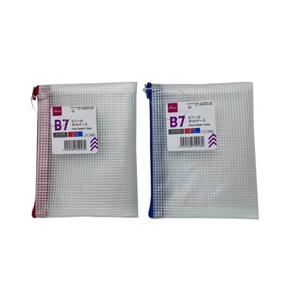Vinyl Mesh Case Smooth Material B7 Red/Blue