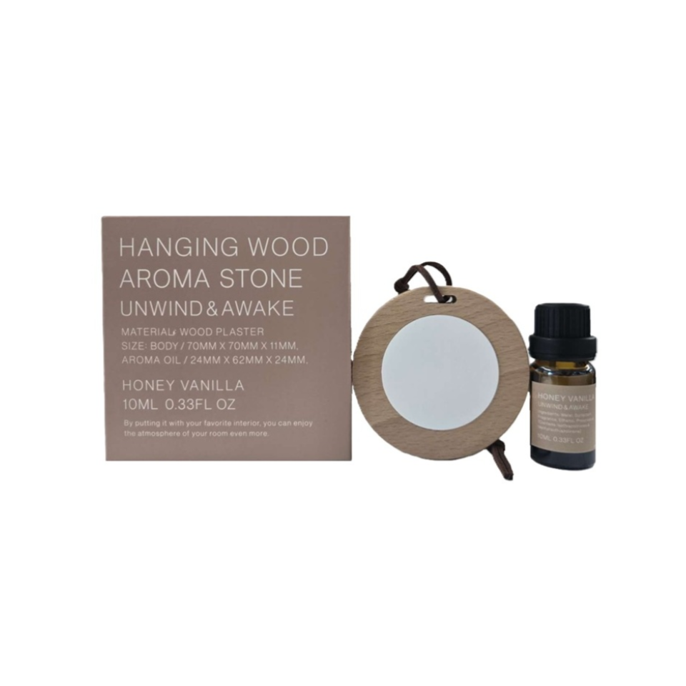 Hanging Wood Aroma Stone Honey Vanilla 10ml