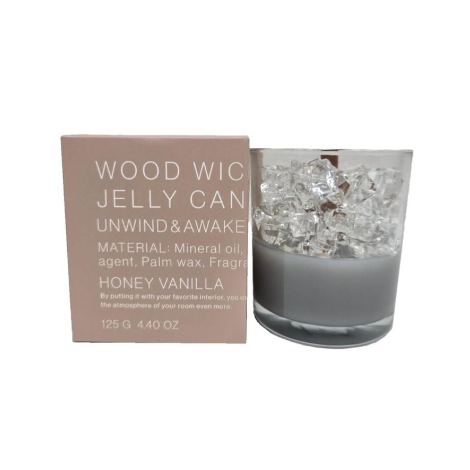Wood Wick Jelly Candle Honey Vanilla 125g