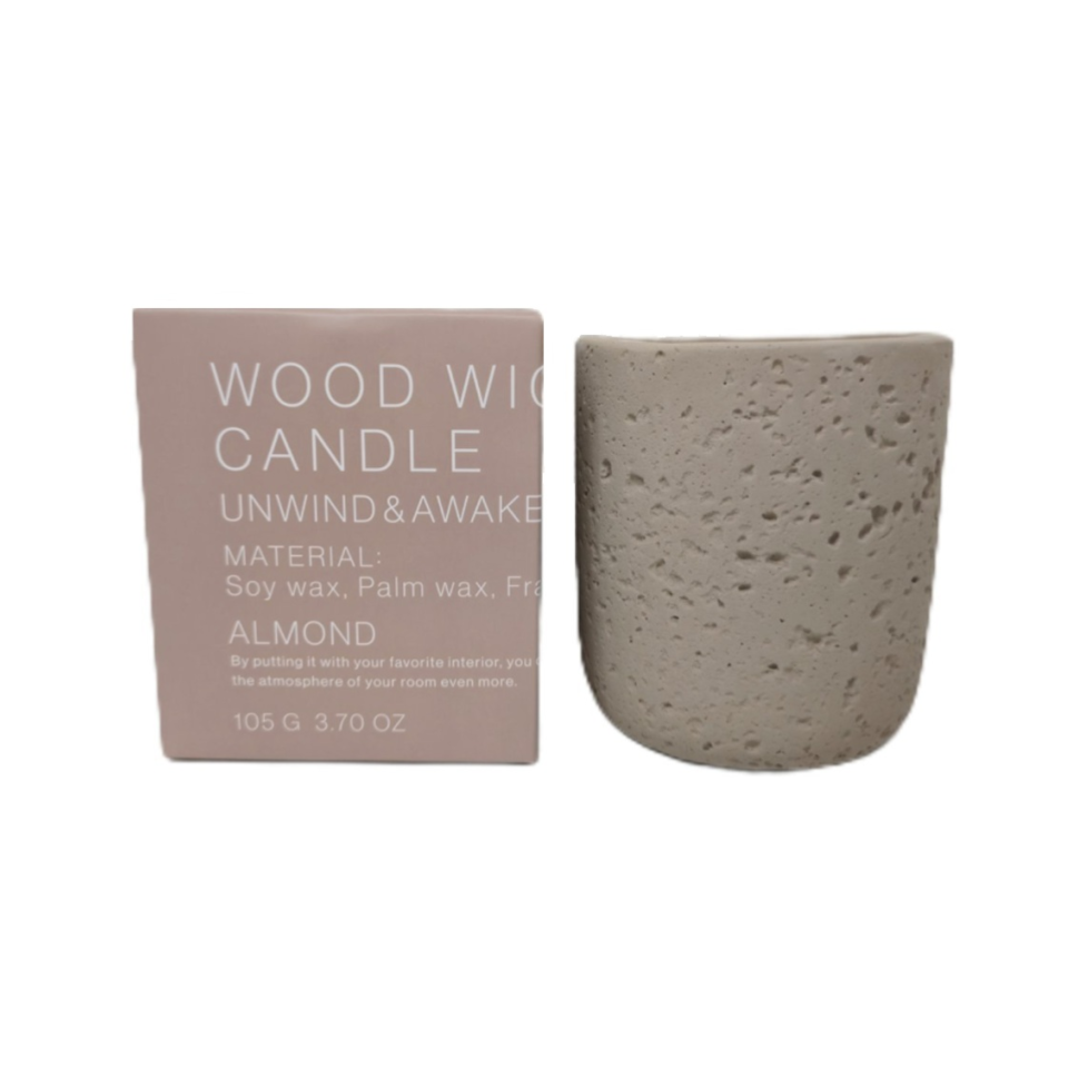 Wood Wick Candle Almond