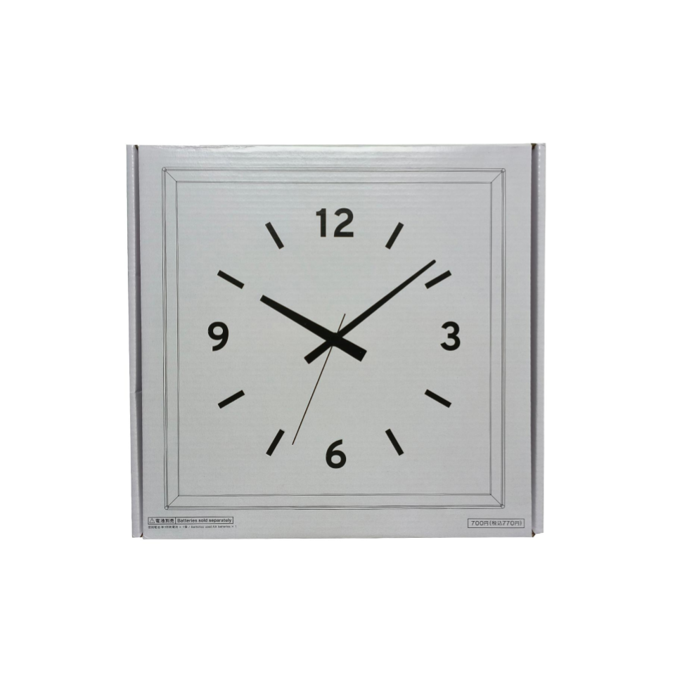 Wall Clock Square White