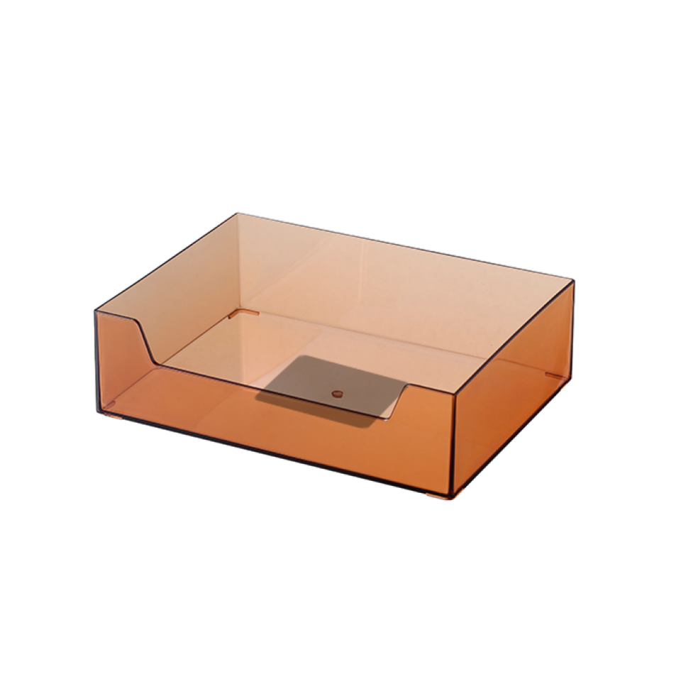 Accessory Storage Case Clear Amber 22.8cm x 17cm x 6.7cm