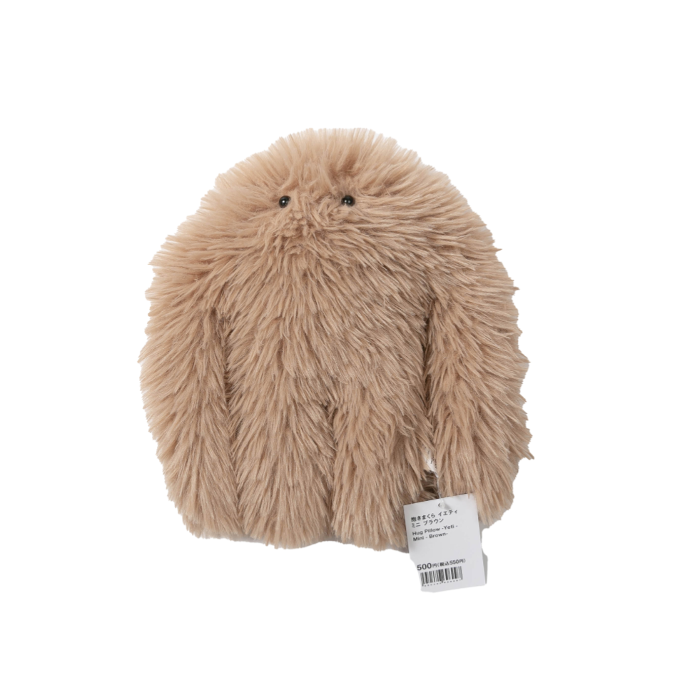 Hug Pillow Yeti Mini Brown
