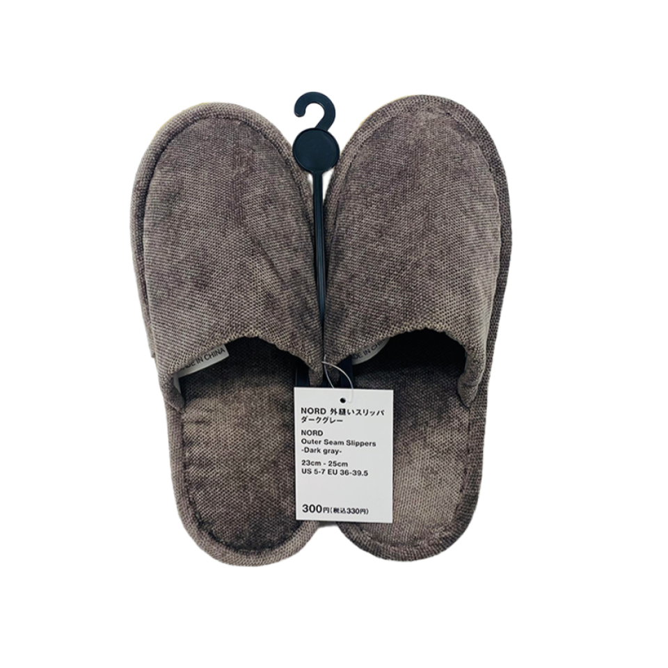 Outer Seam Slippers Nord Dark Grey 23cm-25cm