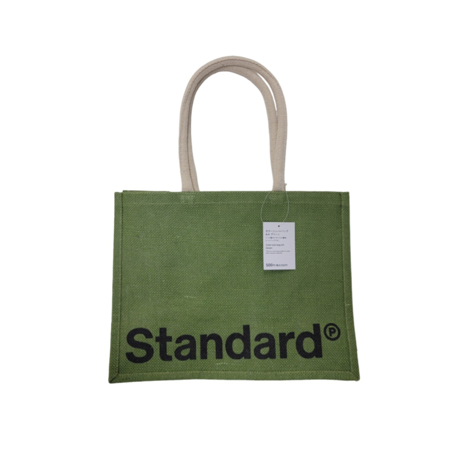 Color Jute Bag A4 Green