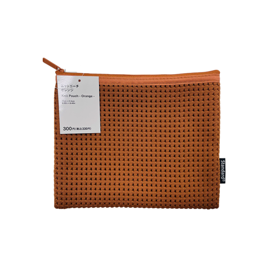 Knit Pouch Orange