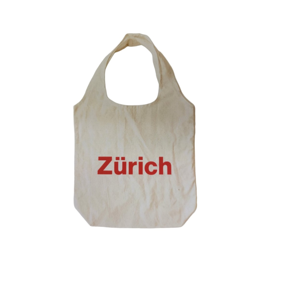 Soft Cotton Marche Bag Red 35cm x 62cm