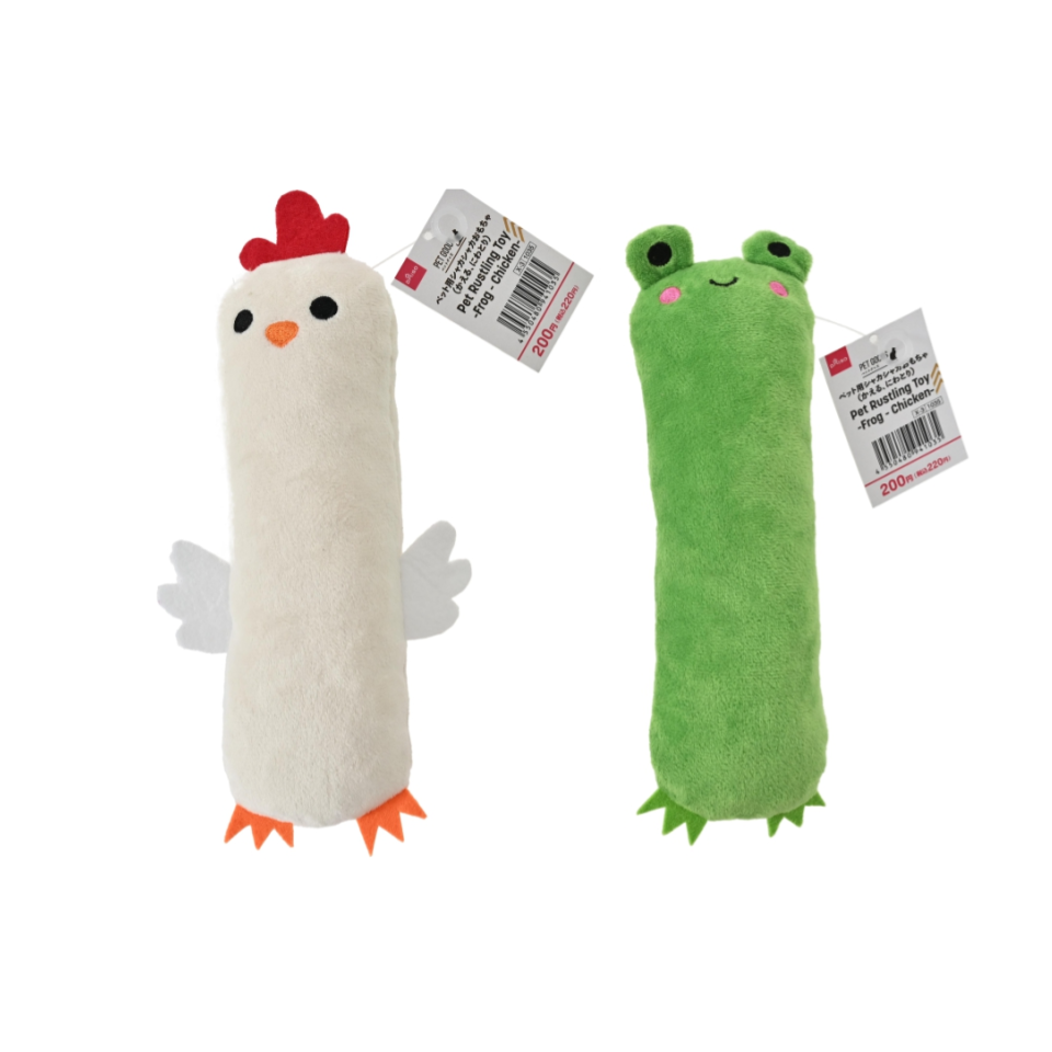 Pet Rustling Toy Frog/Chicken