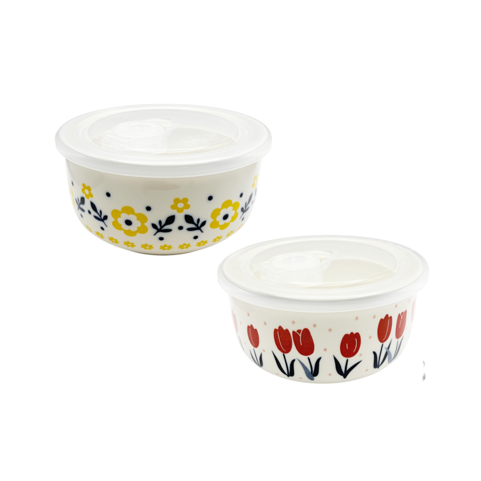 Stamp Fleur Food Container M 13.5cm