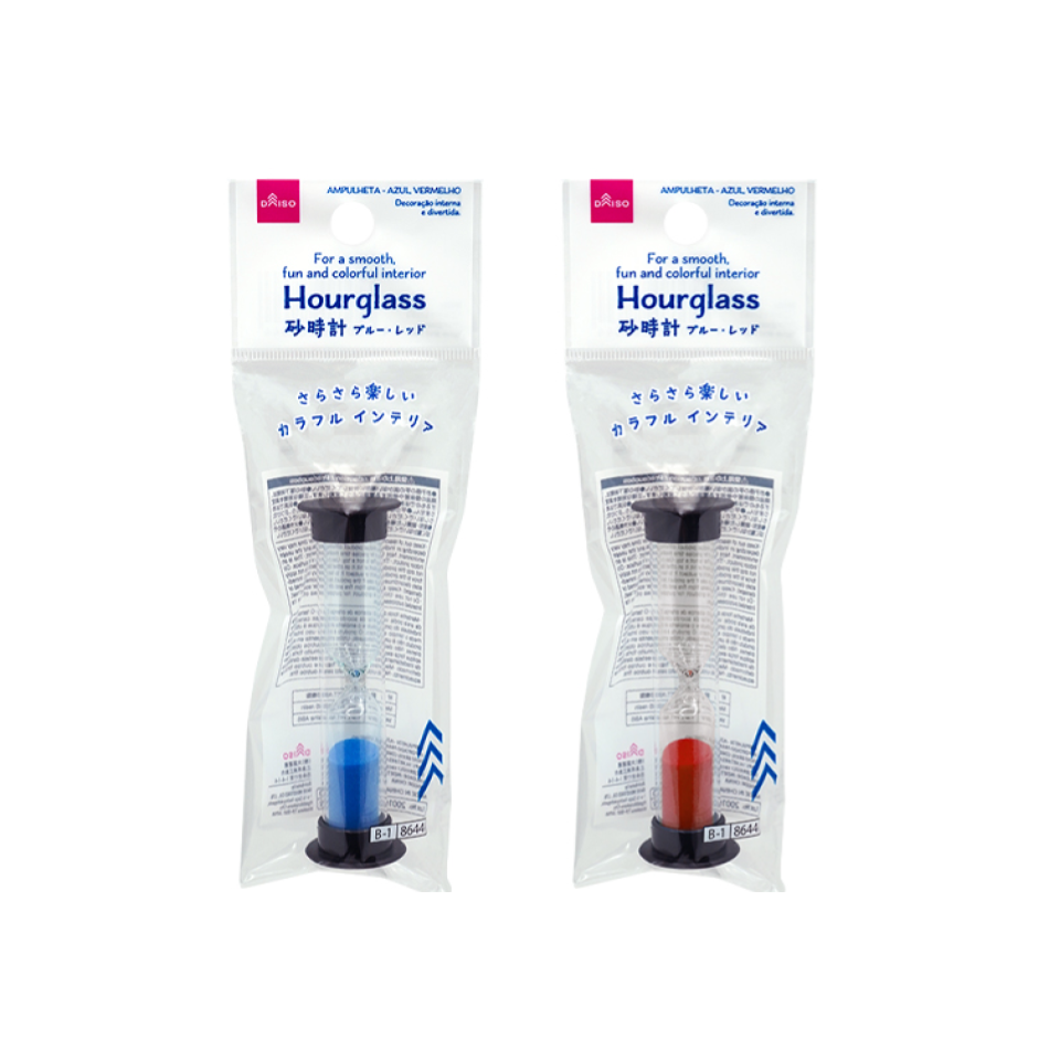 Hourglass Blue and Red
