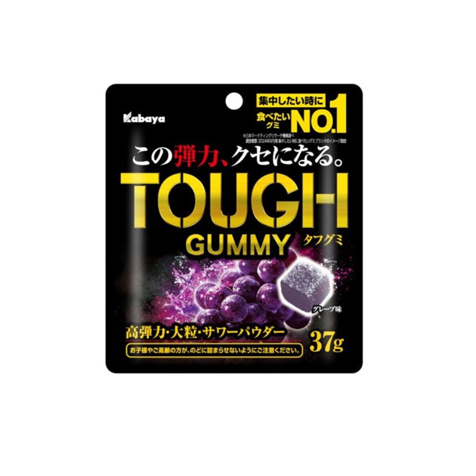 Kabaya Foods Tough Gummy Grape 37g