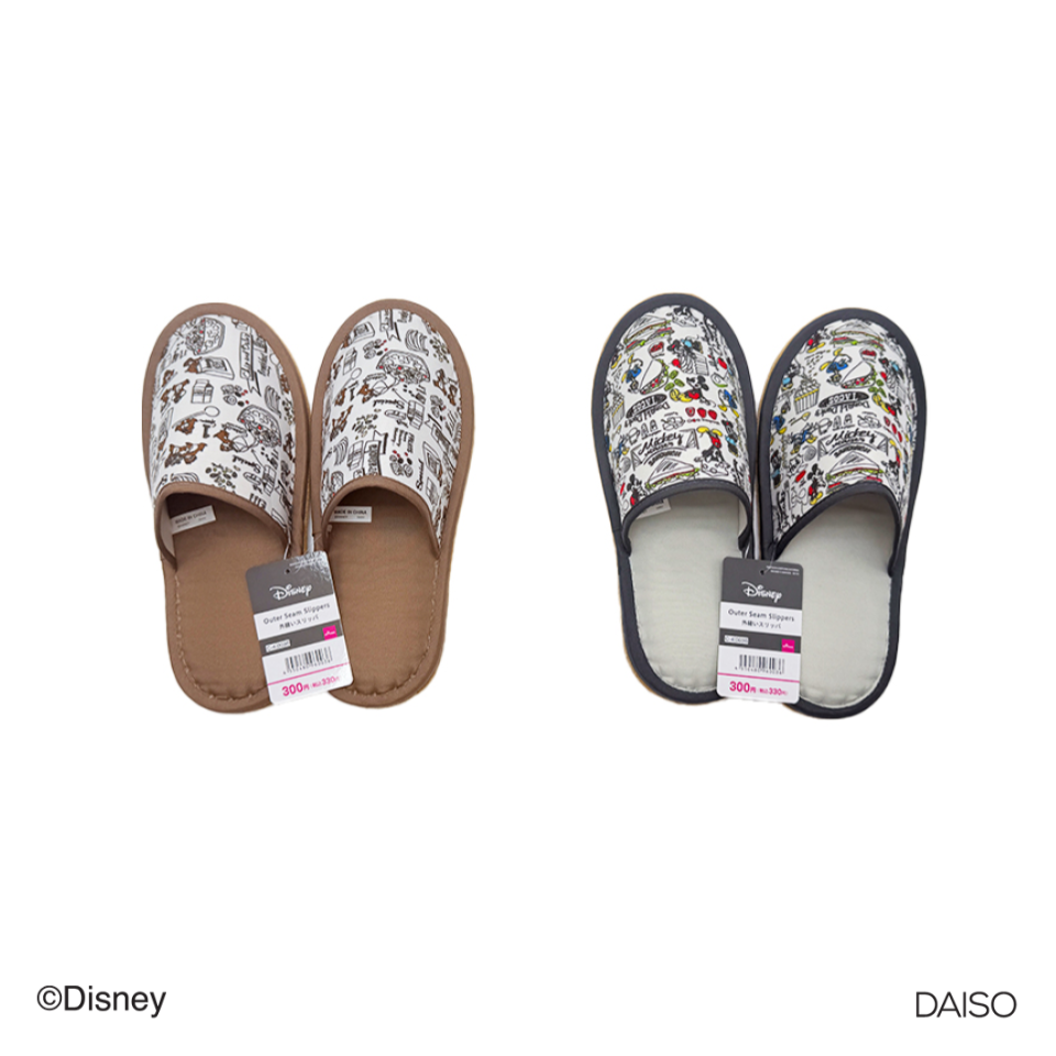 Outer Seam Slippers Mickey and Friends 22cm-24cm