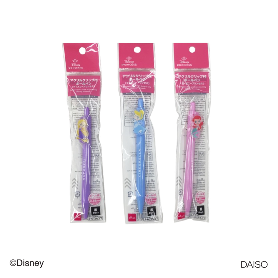Ballpoint Pen with Acrylic Clip Disney Princess
