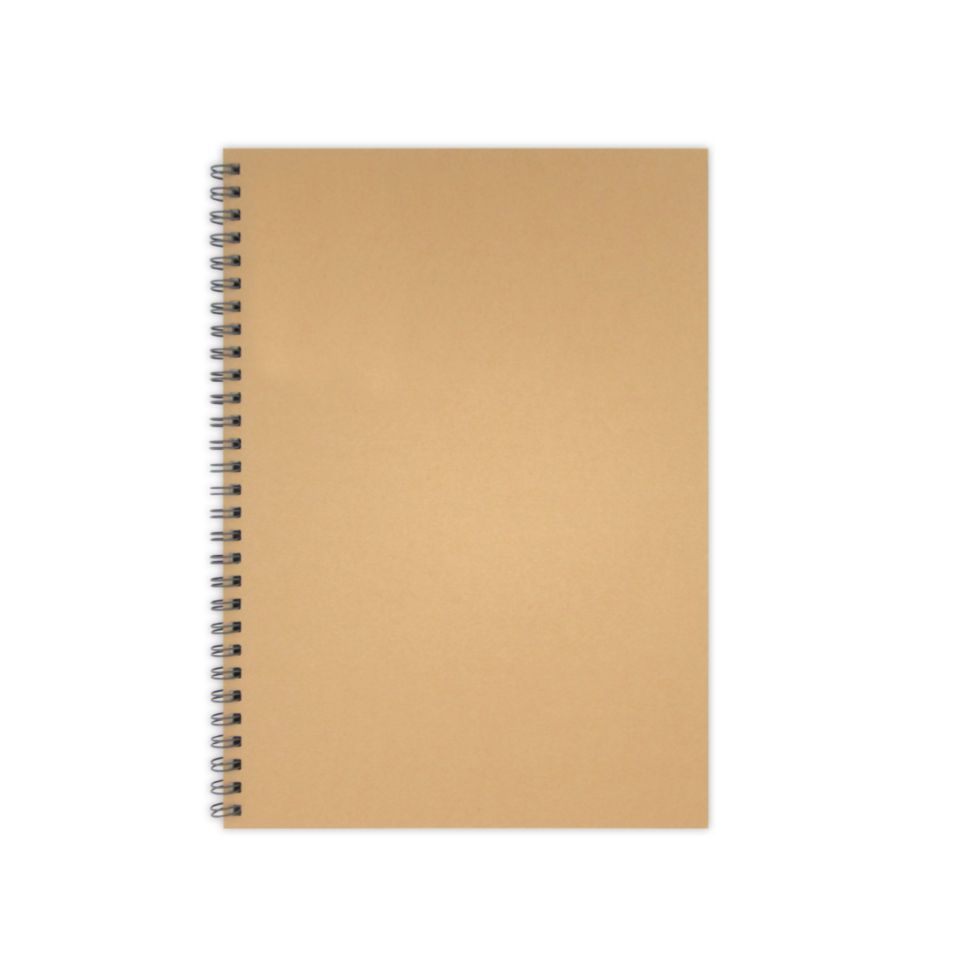 Semi B5 Ring Notebook Natural 7mm Ruled