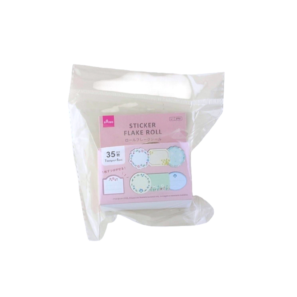 Sticker Flake Roll Flower Labels