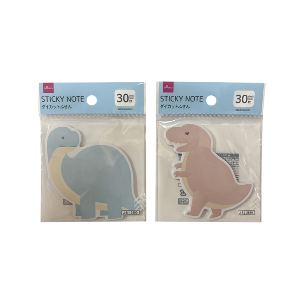 Die Cut Sticky Note Pad Dinosaur A