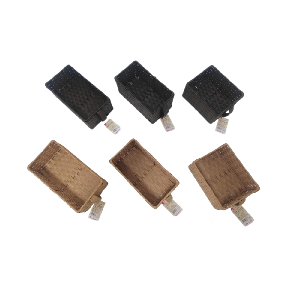 Paper Woven Storage with Handle 3 Assorted Sizes