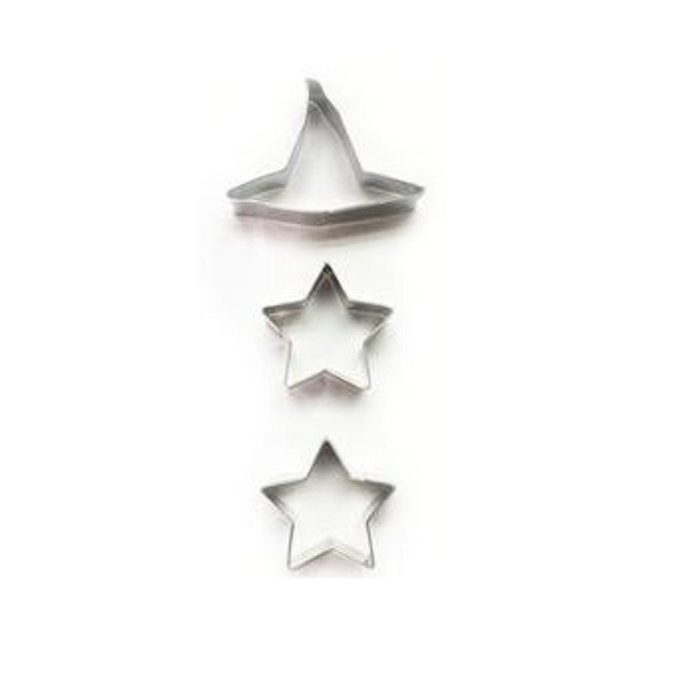 Halloween Cookie Mold Witch Hat and Star